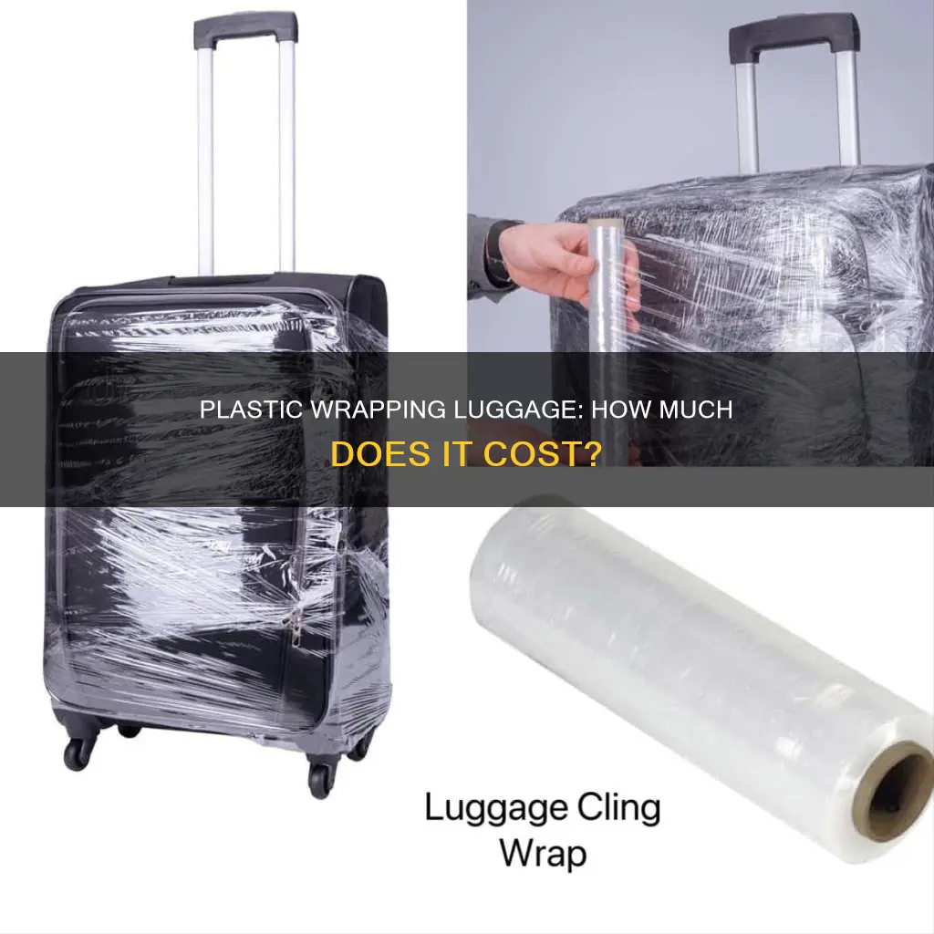 how much does it cost to plastic wrap luggage