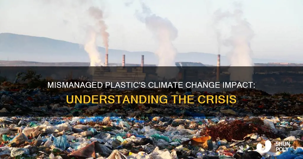 how much does mismanaged plastic contribute to global climate change