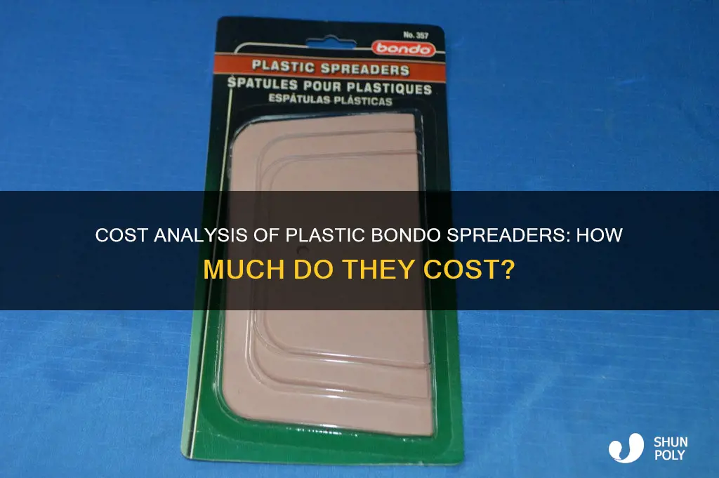 how much does plastic bondo spreaders cost