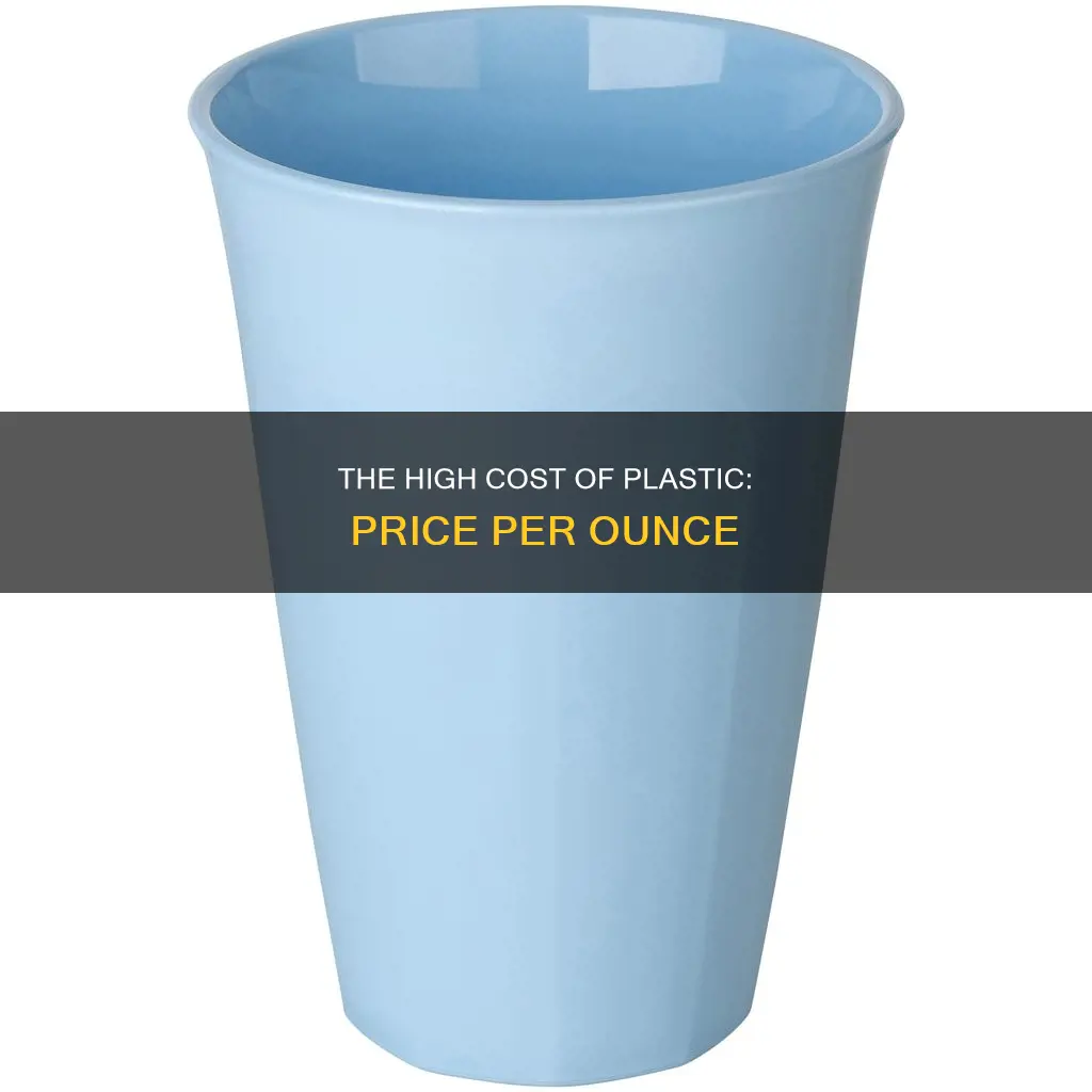 how much does plastic cost per ounce