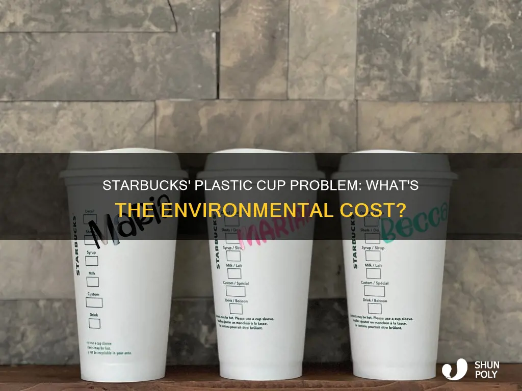 how much does starbucks spend on plastic cups