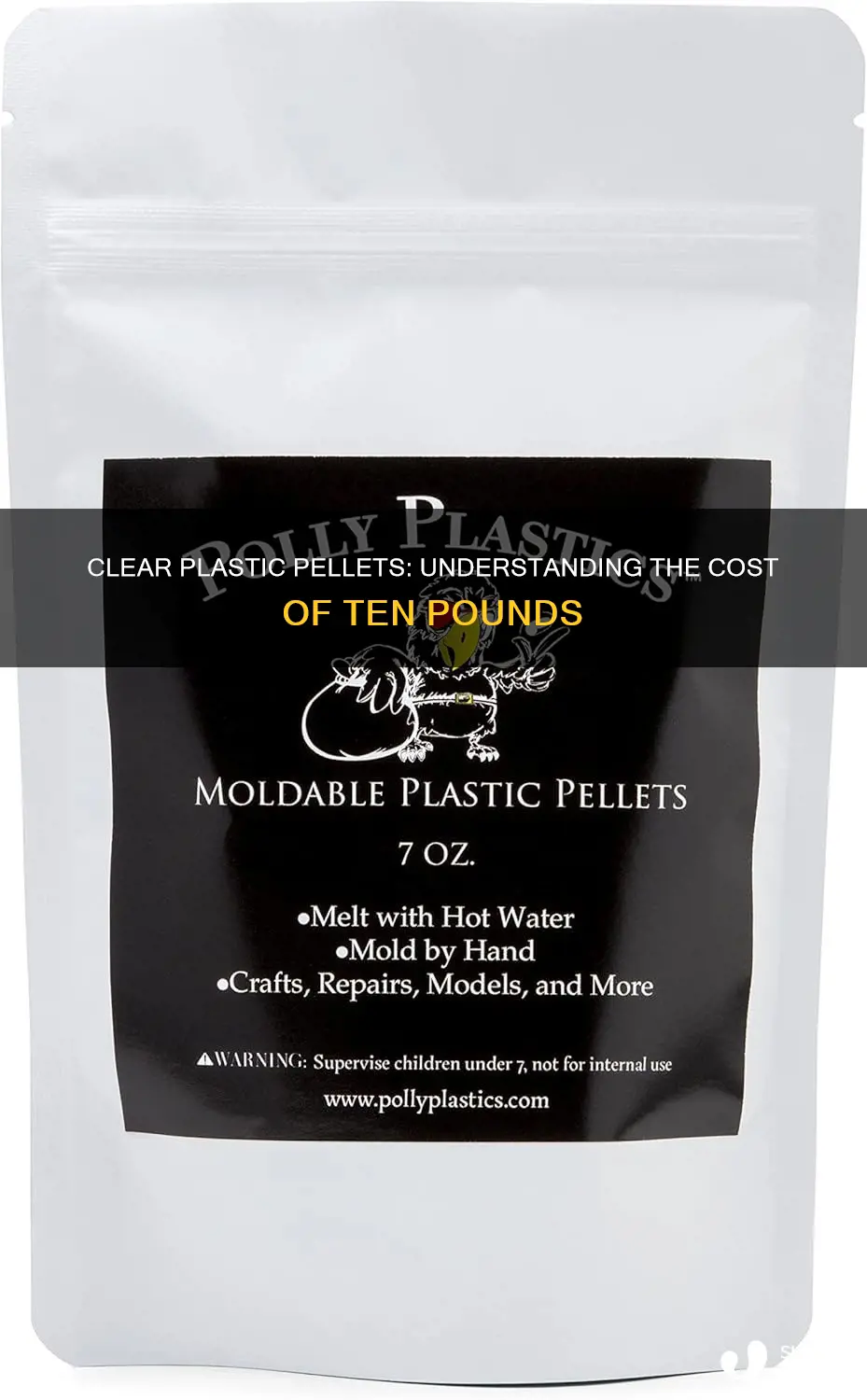 how much does ten pounds of clear plastic pellets cost