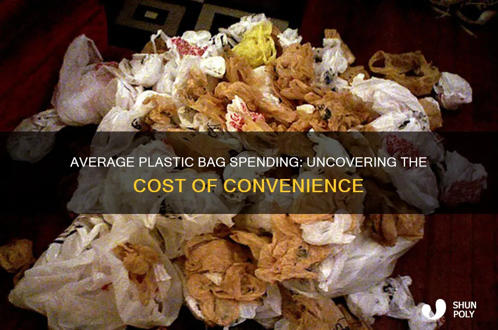 how much does the average person spend on plastic bags