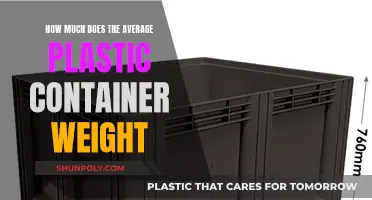 Plastic Containers: Understanding Their Average Weight