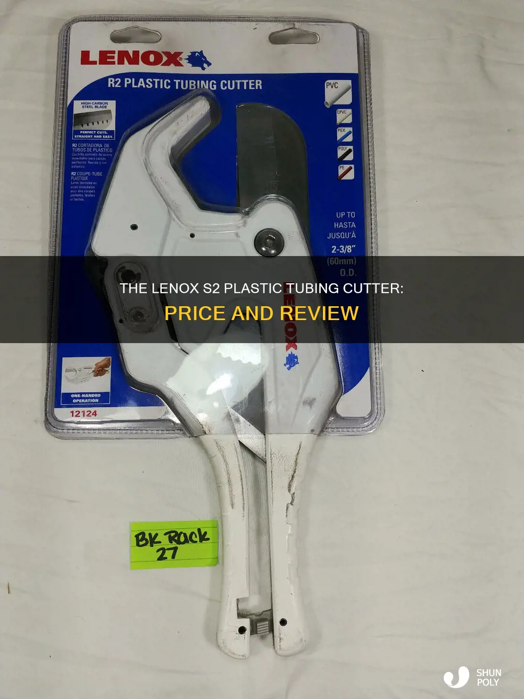 how much does the lenox s2 plastic tubing cutter cost