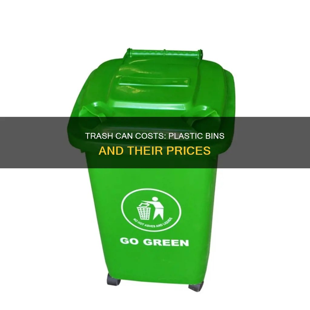 how much for a plastic trashcan