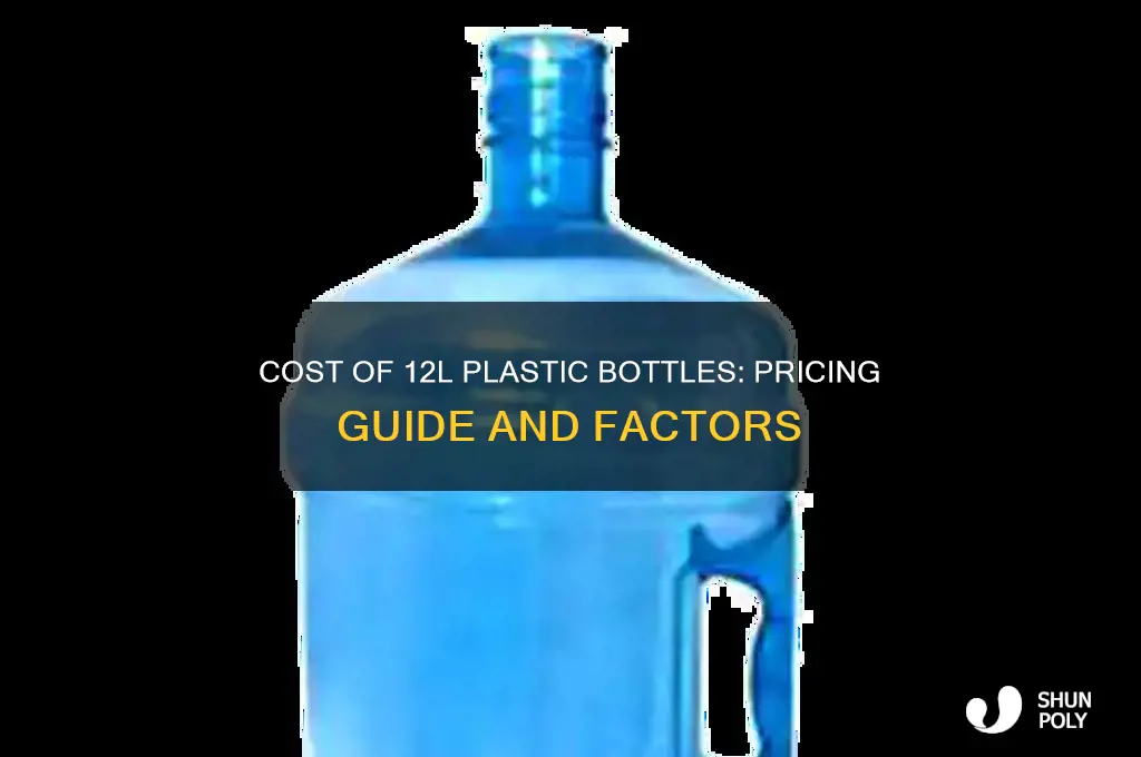 how much for plastic 12l bottle