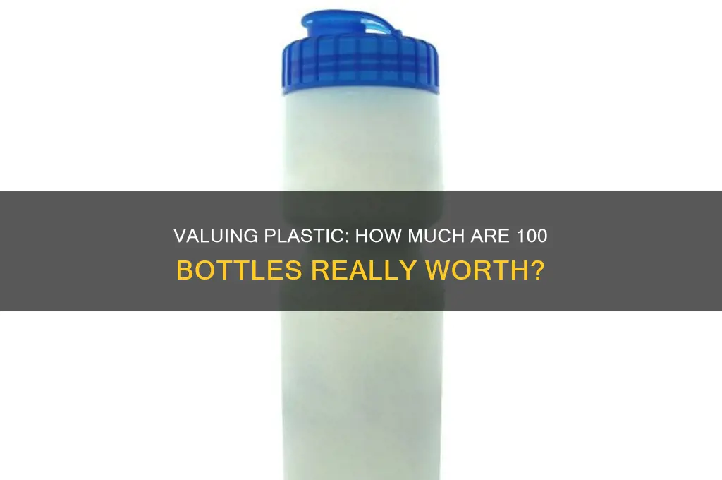 how much is 100 plastic bottles worth