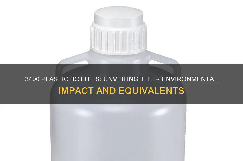 how much is 3400 plastic water bottles equivilant to
