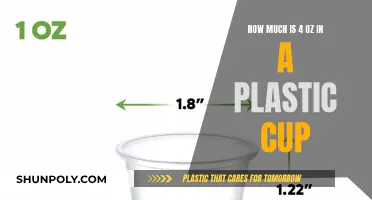 Plastic Cups: 4 Oz Fills and More