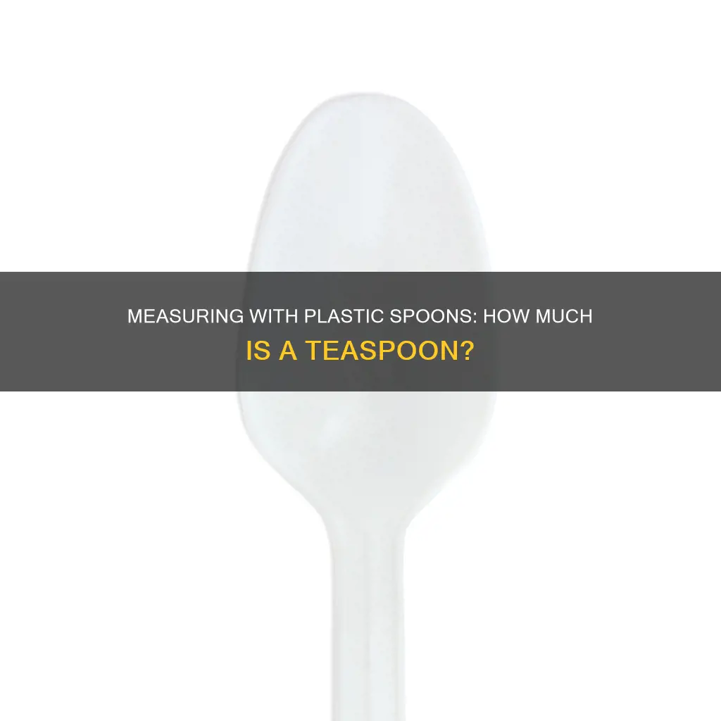 how much is a teaspoon in a plastic spoon