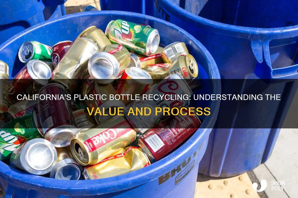 how much is each plastic bottles recycling california