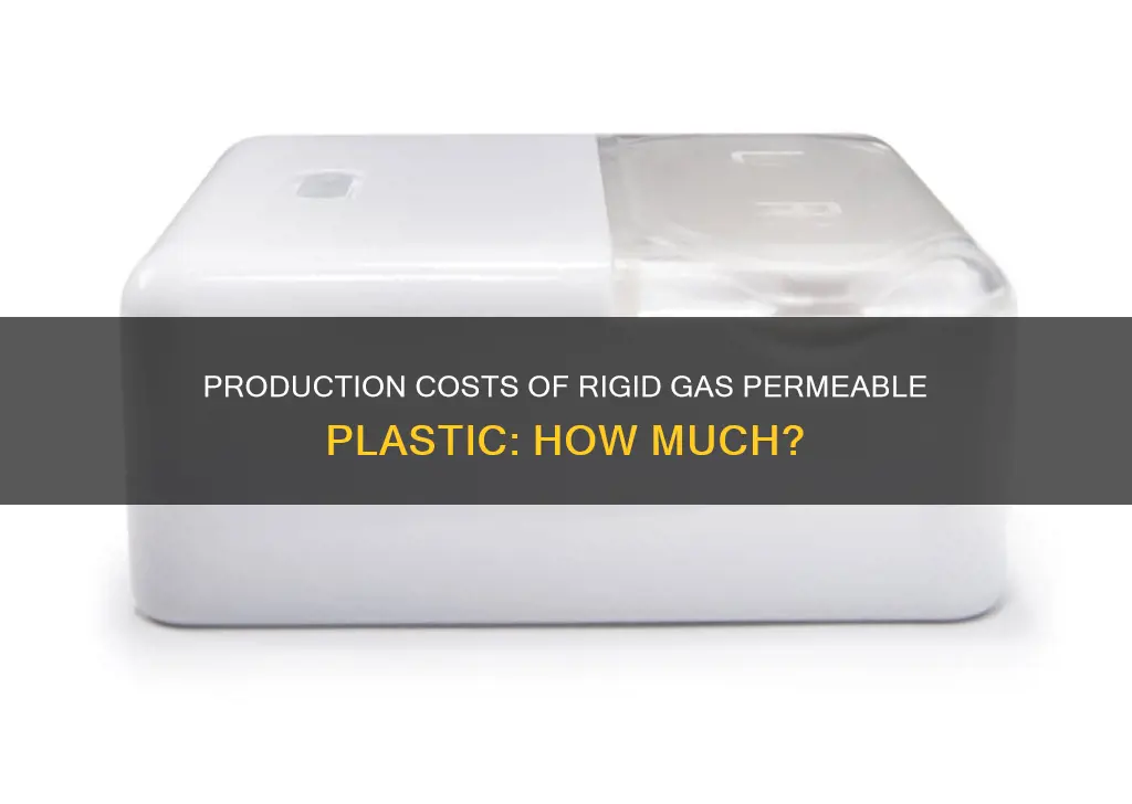 how much is production cost of rigid gas permeable plastic