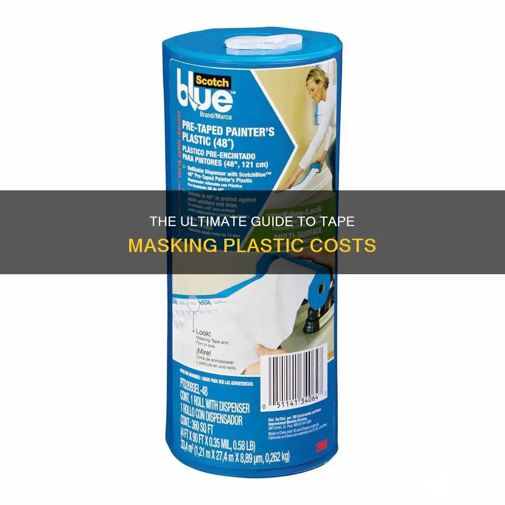 how much is tape masking plastic