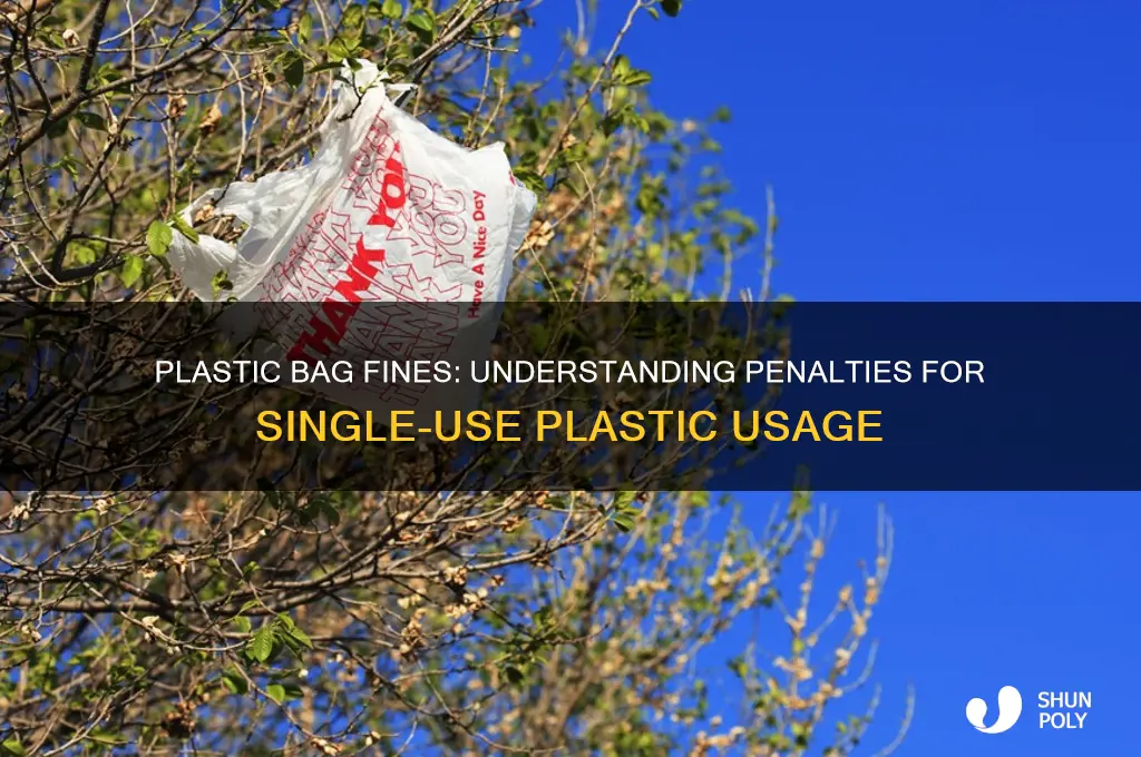 how much is the fine for plastic bag use