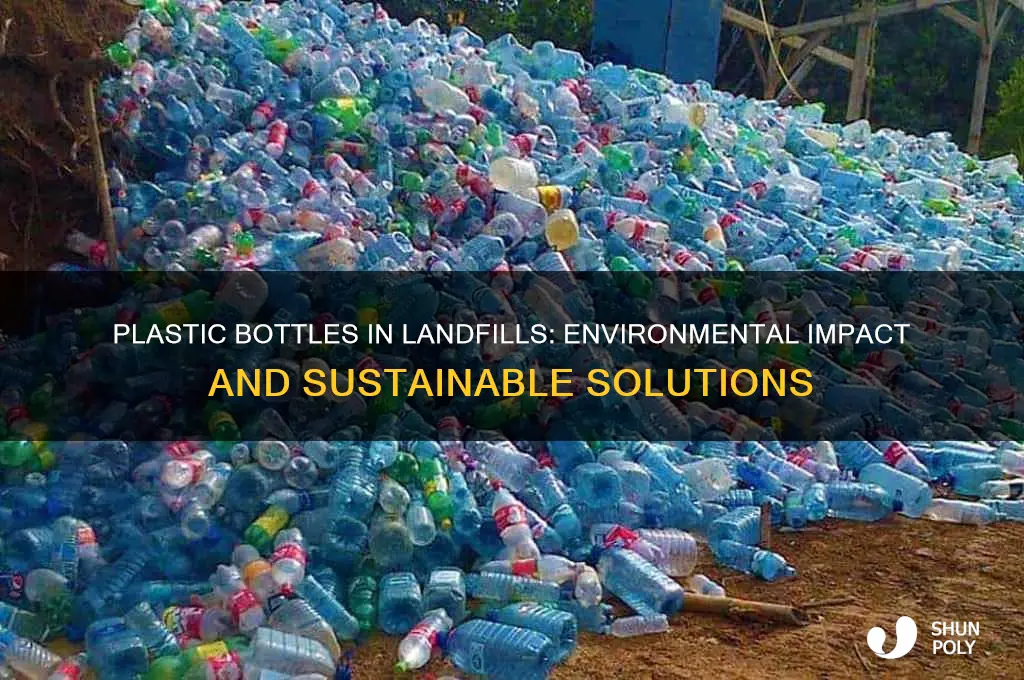 how much landfill plastic bottles