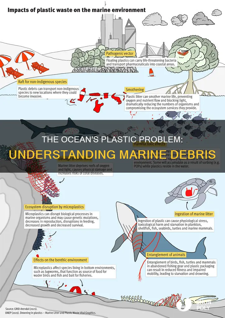 how much marine debris is plastic