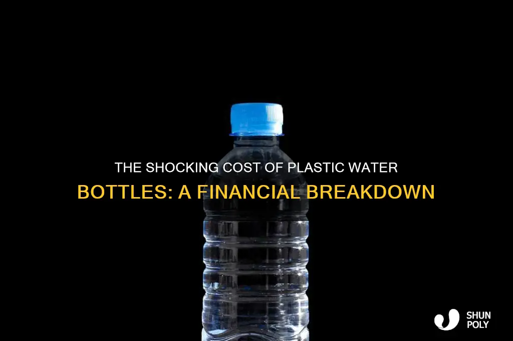 how much money do people use on plastic water bottles