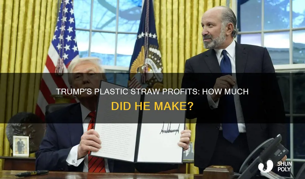 how much money has trump raised selling plastic straws