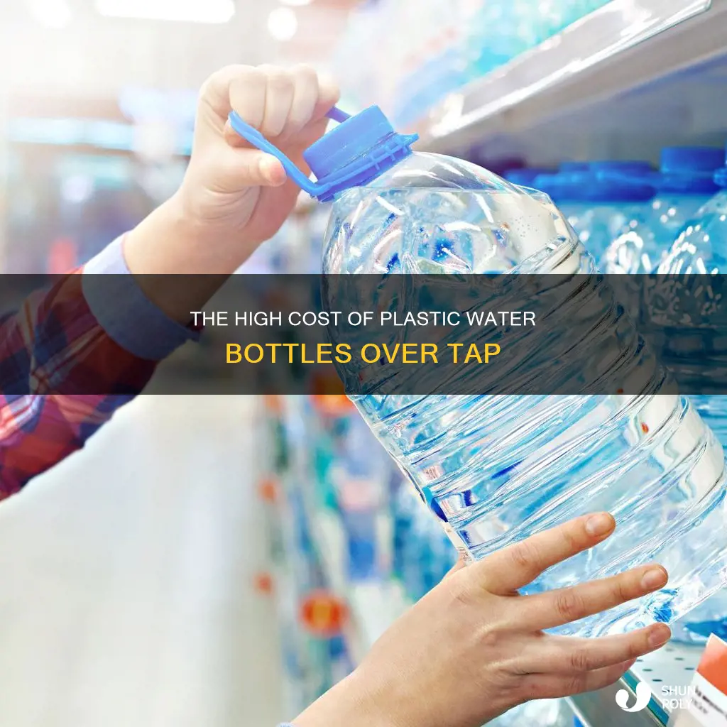 how much more expensive is plastic water bottlesd vs tap