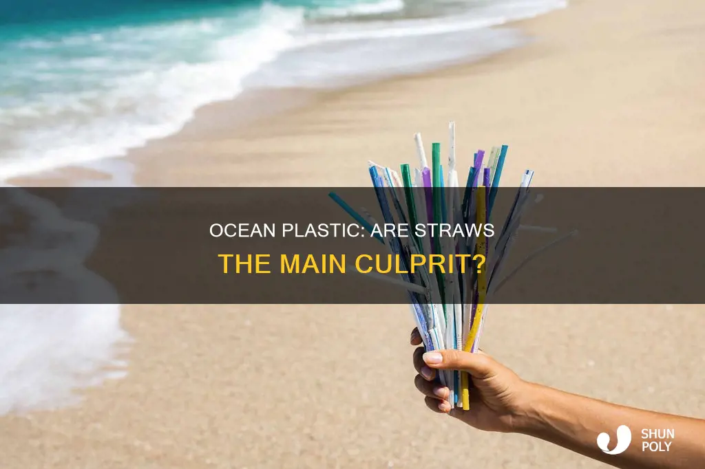 how much ocena plastic is plastic staws