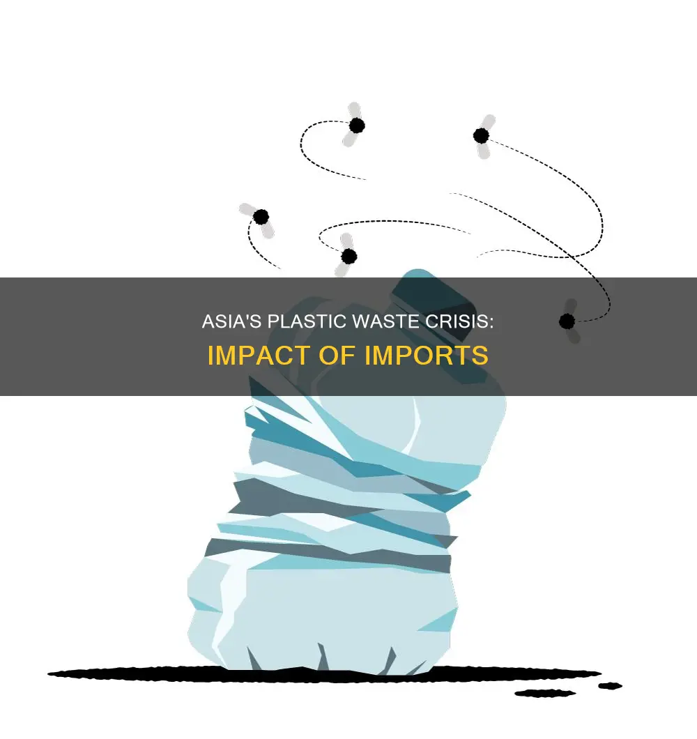 how much of asias plastic waste is from importa