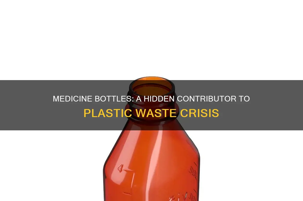 how much of plastic waste is medicine bottles