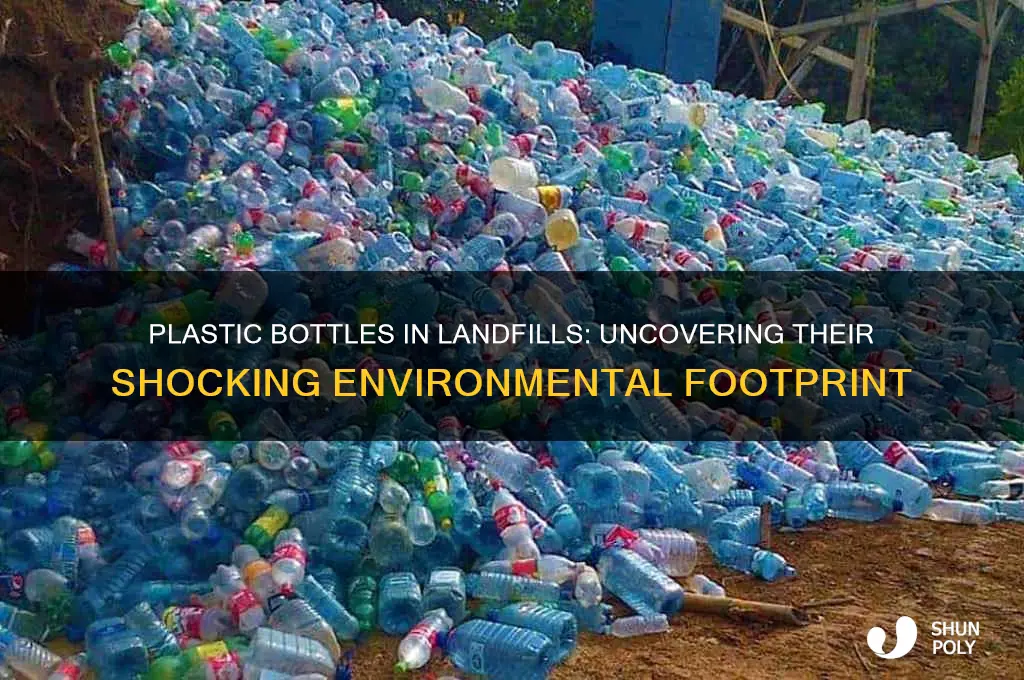 how much of us lanfills do plastic bottles take up
