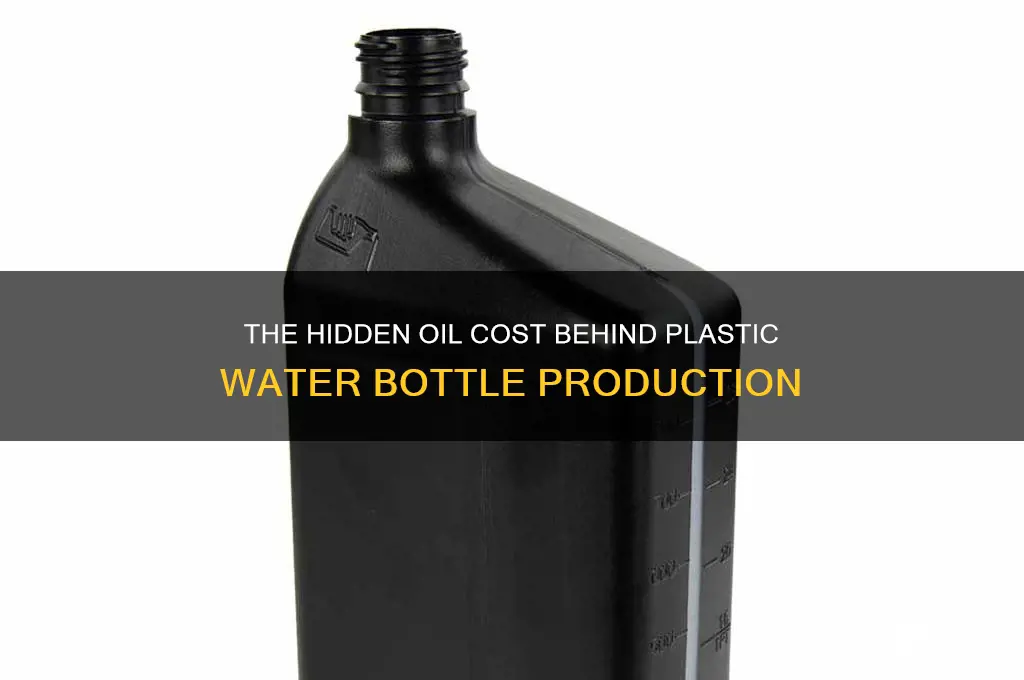 how much oi goes into making plastic water bottles