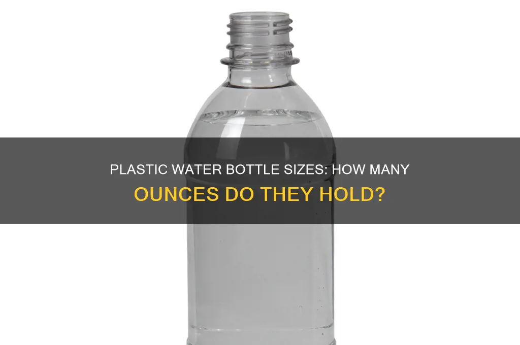 how much oz is in a plastic water bottle