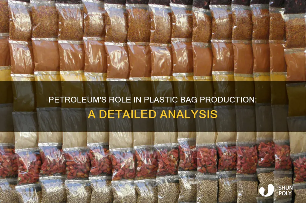 how much petroleum is used to make plastic bags