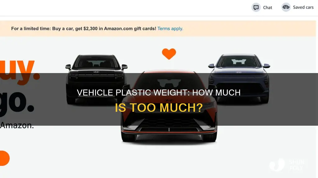 how much plastic by weight in a vehicle