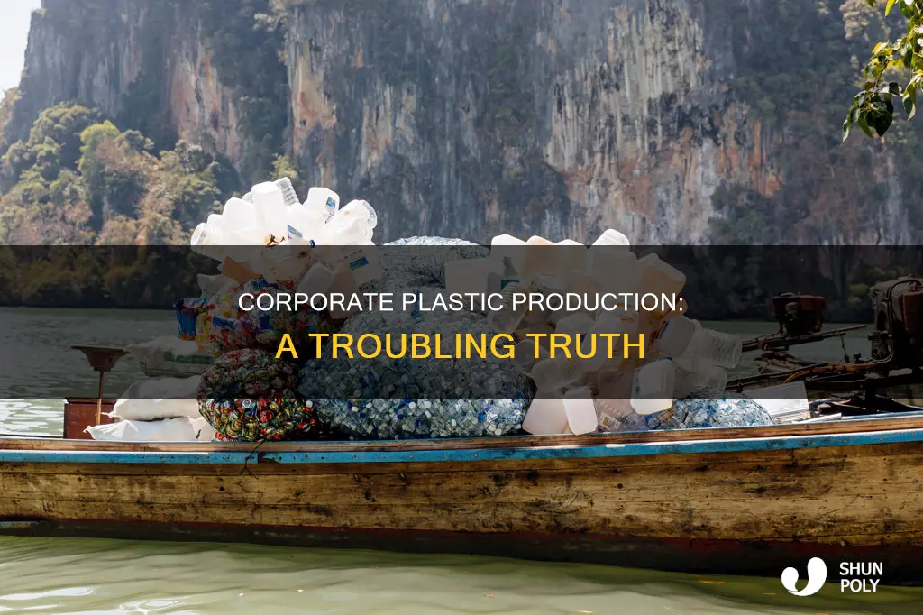 how much plastic comes from companies