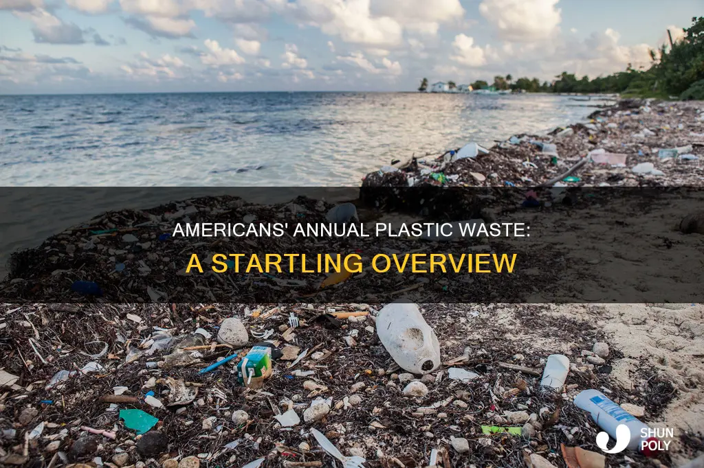 how much plastic do americans waste in one year