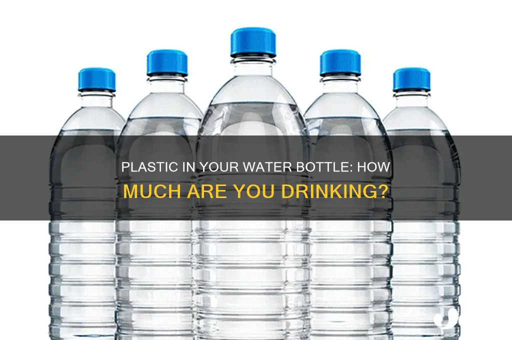 how much plastic do you drink from a water bottle
