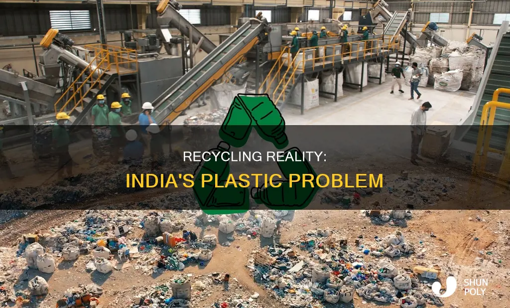 how much plastic does india recycle