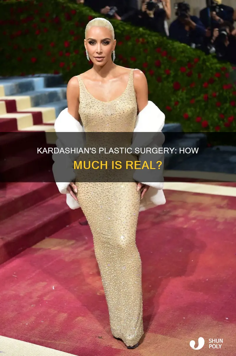 how much plastic does kim kardashian have