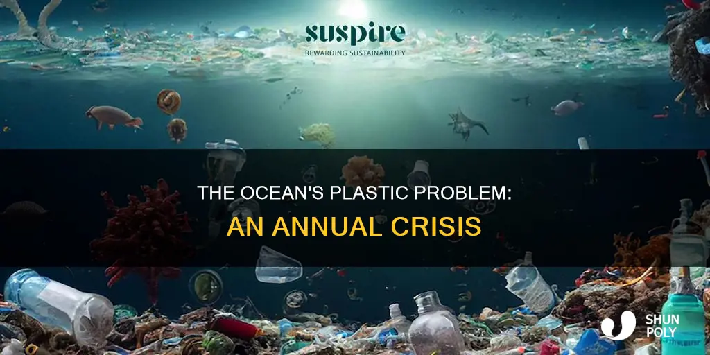 how much plastic flows in the ocean each year