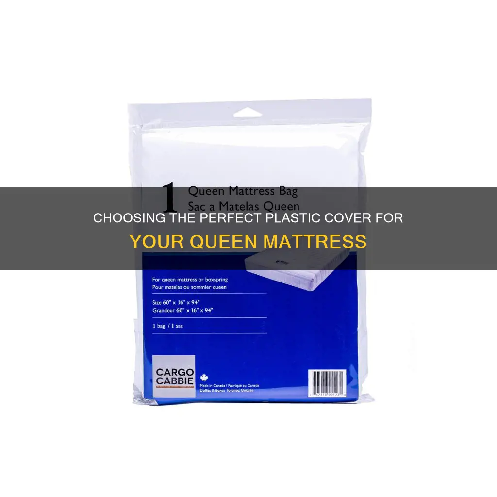 how much plastic for queen mattress