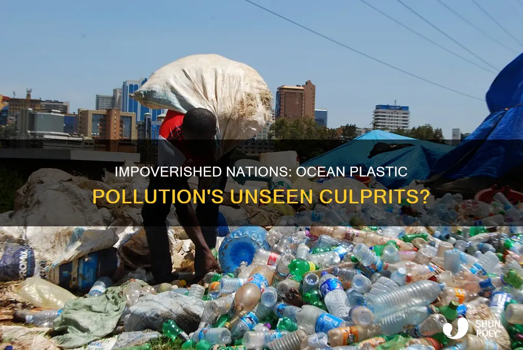 how much plastic from the ocean is from poverty countries