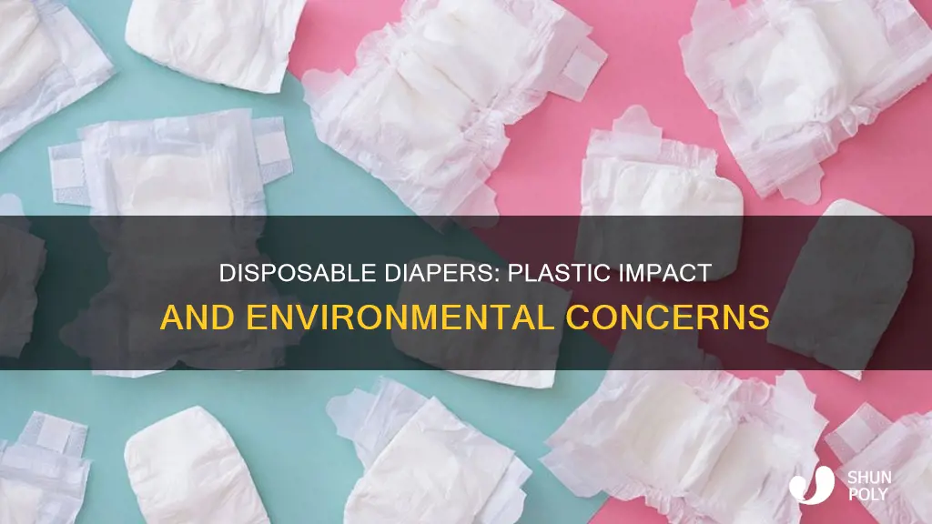 how much plastic in a disposable diaper