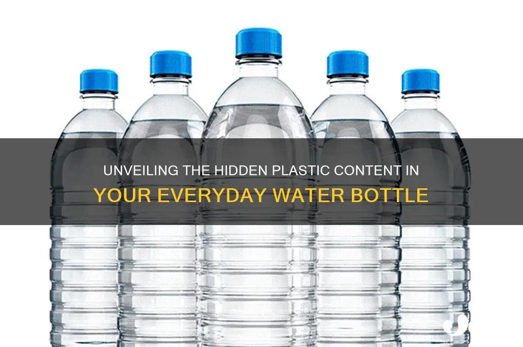 how much plastic is contained in a water bottle