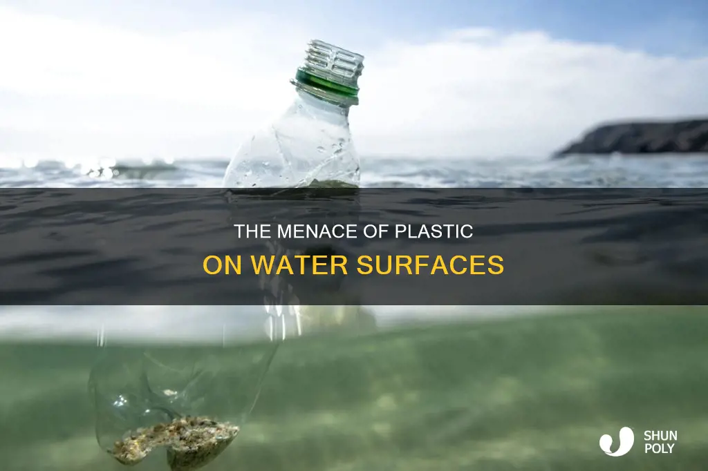 how much plastic is floating on the surface