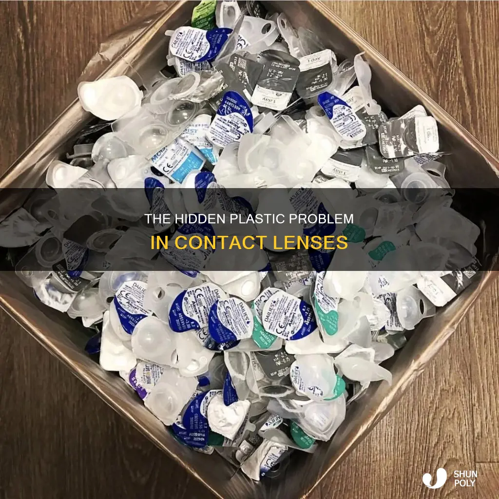 how much plastic is in contacts