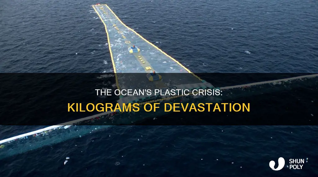 how much plastic is in the ocean in kilograms