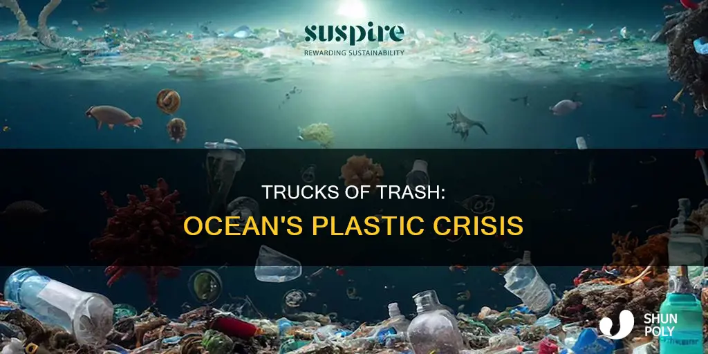 how much plastic is in the ocean in truckloads