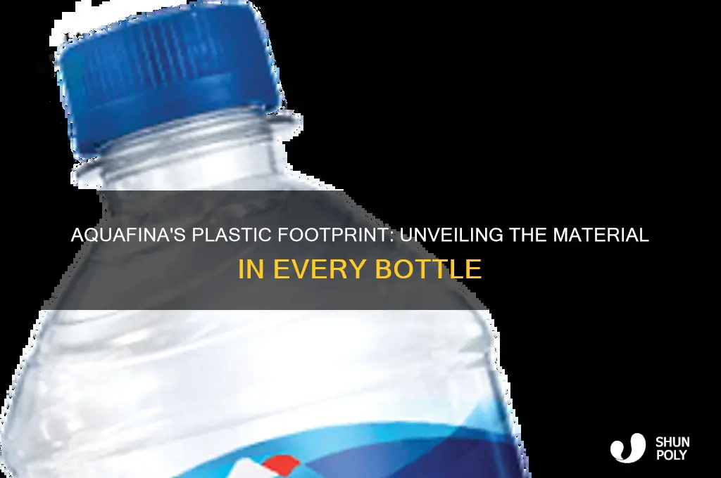 how much plastic is used in an aquafina water bottle