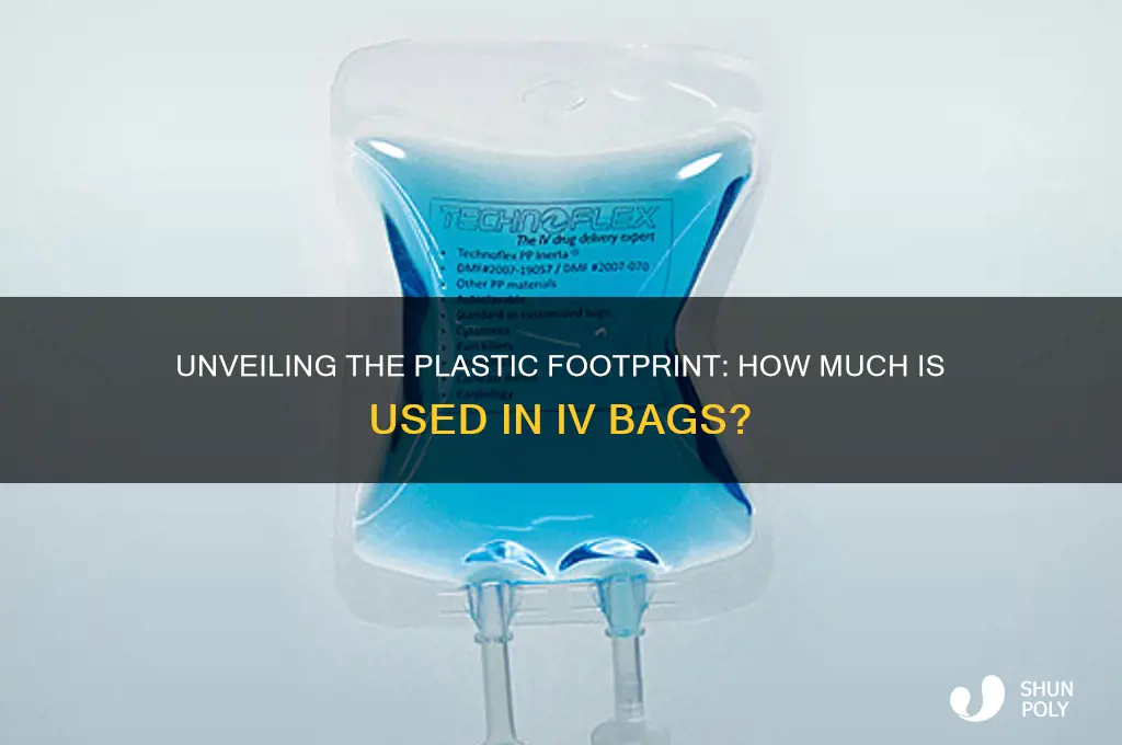 how much plastic used to make an iv bag