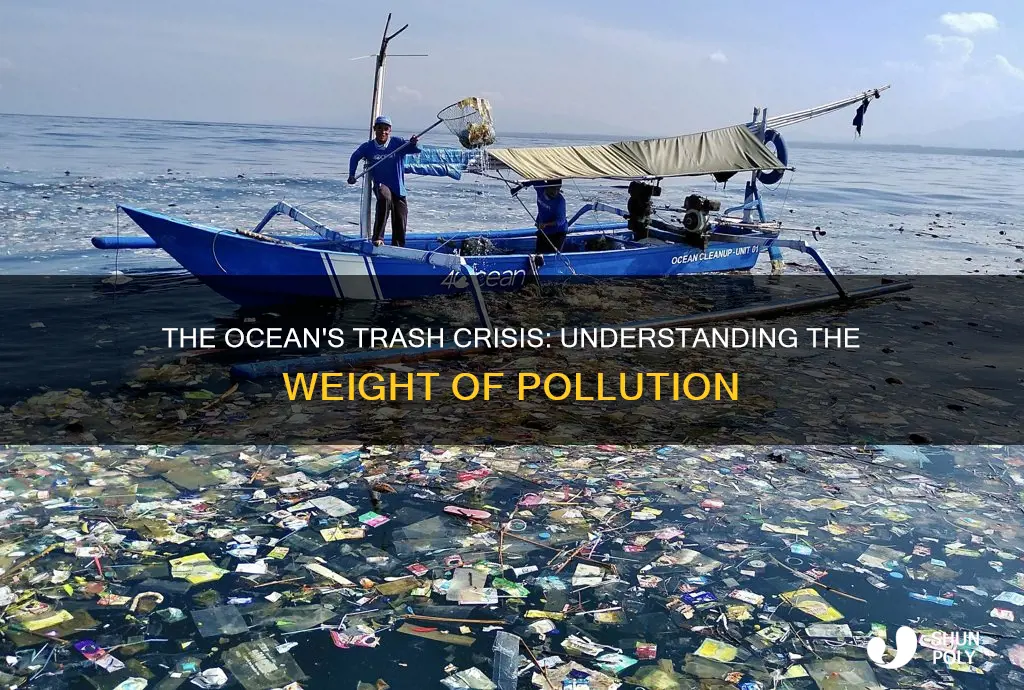 how much pounds of trash are in the ocean