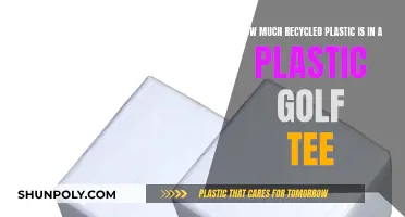 Golf Tees: How Much Recycled Plastic?